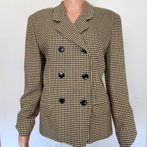 Vintage Rena Rowan houndstooth Blazer in Multi